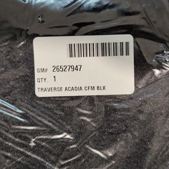 New GM 26527947 Traverse Acadia CFM Black Floor Mats Set Trunk Kit - Picture 5 of 9